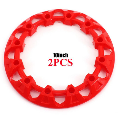 2PC/4Gb 10 collu ATV riteņu apdares rumbas aizsardzība Dekoratīvā diska vāciņš Universāls transportlīdzeklis Visurgājēja riteņu plastmasas pārsegs piemērots 10 collu riepām