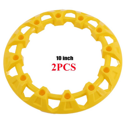 2PC/4Gb 10 collu ATV riteņu apdares rumbas aizsardzība Dekoratīvā diska vāciņš Universāls transportlīdzeklis Visurgājēja riteņu plastmasas pārsegs piemērots 10 collu riepām