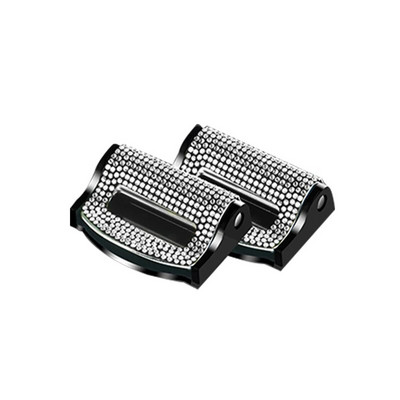 Uued 2 tk universaalsed auto turvavöö pandla klambrid turvavöö stopperid auto turvavöö kinnitusklambrid Bling auto hindamiskomplektid naistele