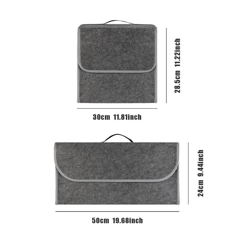 Πορτμπαγκάζ αυτοκινήτου Κουτί αποθήκευσης μεγάλης χωρητικότητας Αναδιπλούμενο τσόχινο κουτί αποθήκευσης εργαλείων πολλαπλών τσέπης για BMW Performance E46 E90 E60 E39 E36 E87 E70