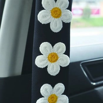 2 τμχ Flower Shoulder Pad Ζώνη ασφαλείας αυτοκινήτου Μικρή διακόσμηση εσωτερικού χώρου Προστασία κινουμένων σχεδίων Δημιουργική ασφαλιστική κάλυψη Αξεσουάρ αυτοκινήτου