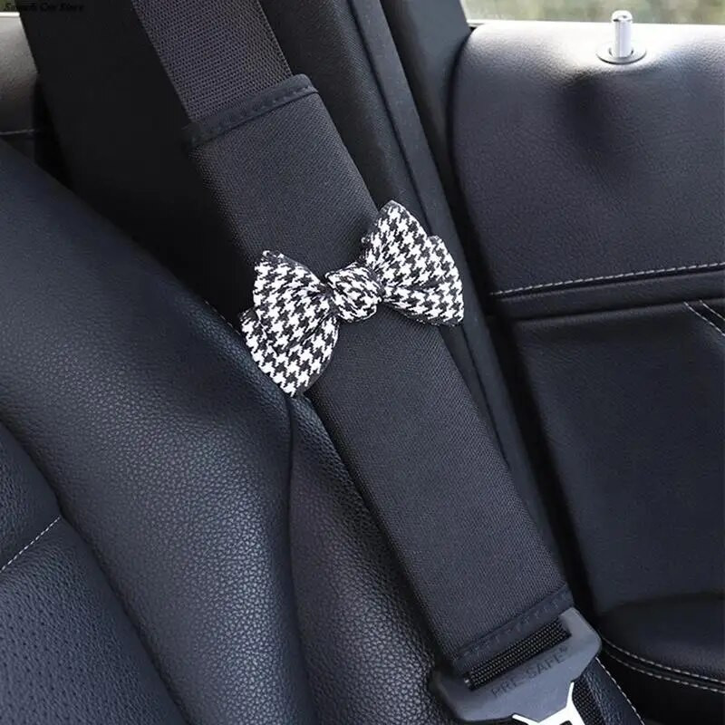 Univerzalna navlaka za sigurnosni pojas za automobil Sweet Bow Crna navlaka za sigurnosni pojas Navlake za naramenice Zaštitna podloga Auto pribor