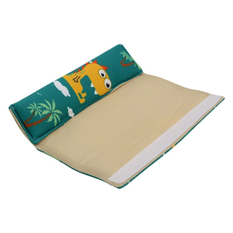 1 pāris multiplikācijas filmu automašīnas drošības jostas polsterējuma pārsegu galvas un kakla atbalsta regulēšanas turētāja drošības jostas plecu spilventiņi zīdaiņu bērniem