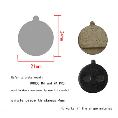 Mootorratta piduriklotsid 50cc–250cc ATV Quad Go Kartile Enamiku Hiina Dirt Pit Bike Motorollerite hüdraulilised eesmised tagumised piduriklotsid