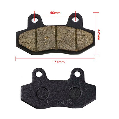 Mootorratta piduriklotsid 50cc–250cc ATV Quad Go Kartile Enamiku Hiina Dirt Pit Bike Motorollerite hüdraulilised eesmised tagumised piduriklotsid