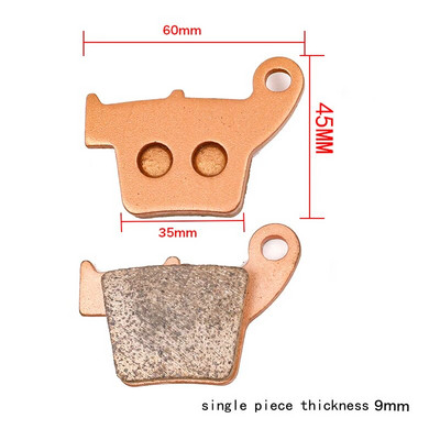 Mootorratta piduriklotsid 50cc–250cc ATV Quad Go Kartile Enamiku Hiina Dirt Pit Bike Motorollerite hüdraulilised eesmised tagumised piduriklotsid