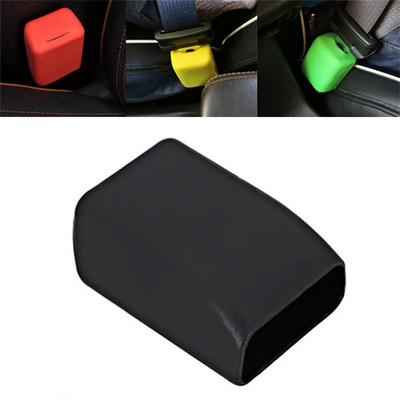 Πολύχρωμο προστατευτικό κάλυμμα πόρπης ζώνης ασφαλείας σιλικόνης Universal θήκη ασφαλείας αυτοκινήτου κατά της σκόνης Εσωτερικά αξεσουάρ αυτοκινήτου