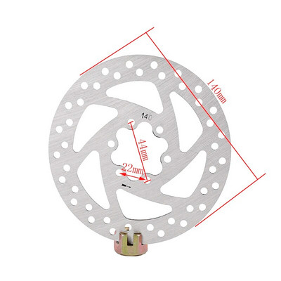 Nerūsējošā tērauda rotora disku bremzes ar skrūvēm Disku bremžu ierīce 3/5/6 caurumu elektriskais skrejritenis 90mm 100mm 110mm 120mm 140mm160mm