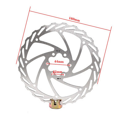 Nerūsējošā tērauda rotora disku bremzes ar skrūvēm Disku bremžu ierīce 3/5/6 caurumu elektriskais skrejritenis 90mm 100mm 110mm 120mm 140mm160mm
