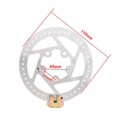 Nerūsējošā tērauda rotora disku bremzes ar skrūvēm Disku bremžu ierīce 3/5/6 caurumu elektriskais skrejritenis 90mm 100mm 110mm 120mm 140mm160mm