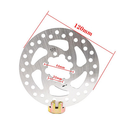 Nerūsējošā tērauda rotora disku bremzes ar skrūvēm Disku bremžu ierīce 3/5/6 caurumu elektriskais skrejritenis 90mm 100mm 110mm 120mm 140mm160mm