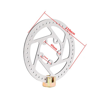 Nerūsējošā tērauda rotora disku bremzes ar skrūvēm Disku bremžu ierīce 3/5/6 caurumu elektriskais skrejritenis 90mm 100mm 110mm 120mm 140mm160mm