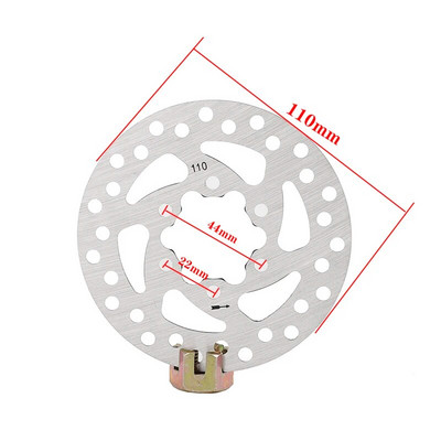 Nerūsējošā tērauda rotora disku bremzes ar skrūvēm Disku bremžu ierīce 3/5/6 caurumu elektriskais skrejritenis 90mm 100mm 110mm 120mm 140mm160mm