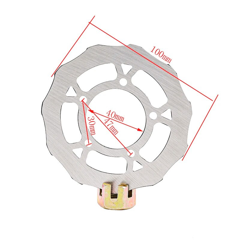 Nerūsējošā tērauda rotora disku bremzes ar skrūvēm Disku bremžu ierīce 3/5/6 caurumu elektriskais skrejritenis 90mm 100mm 110mm 120mm 140mm160mm