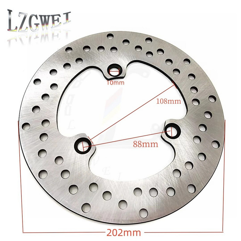 Motocikla aizmugurējo bremžu disku tērauds priekš Yamaha XG250 XT250 Tricker XT225W XTZ250 XG XT 250 225 W XTZ bremžu disku rotors