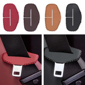 1/2 τεμ. Προστατευτικό κάλυμμα πόρπης ζώνης αυτοκινήτου Δερμάτινο αντιχαρακτική r Προμήθειες εσωτερικής τροποποίησης