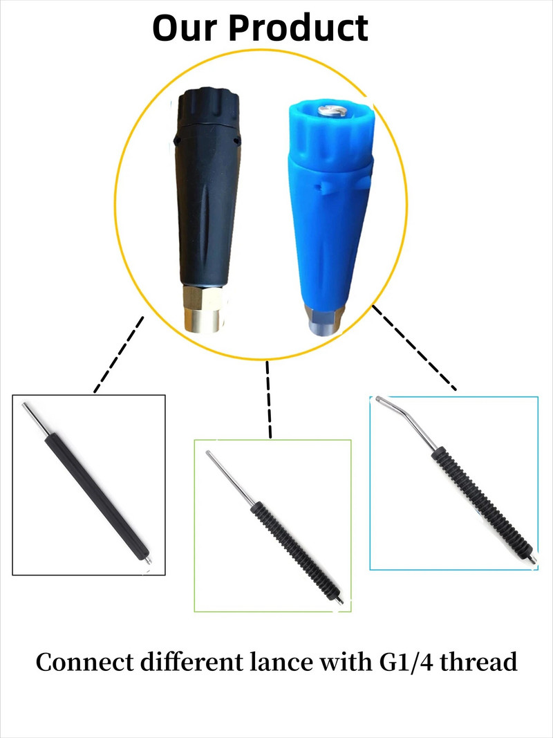 Automātiskais automašīnu mazgāšanas rīks ST-75 G1/4 ieplūdes putu sprausla ar 1,2 mm atveri, kas piemērota āra augstspiediena mazgātājam
