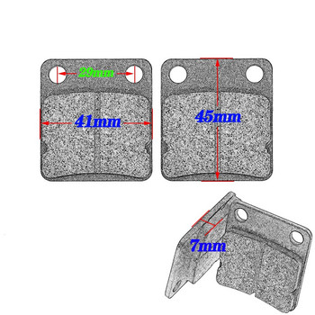 XCMT Аксесоари за мотоциклети Предни спирачни накладки за YAMAHA ATV Bruin Big Bear YFM 350 400 450 Auto 4x4 Wolverine Kodiak Grizzly