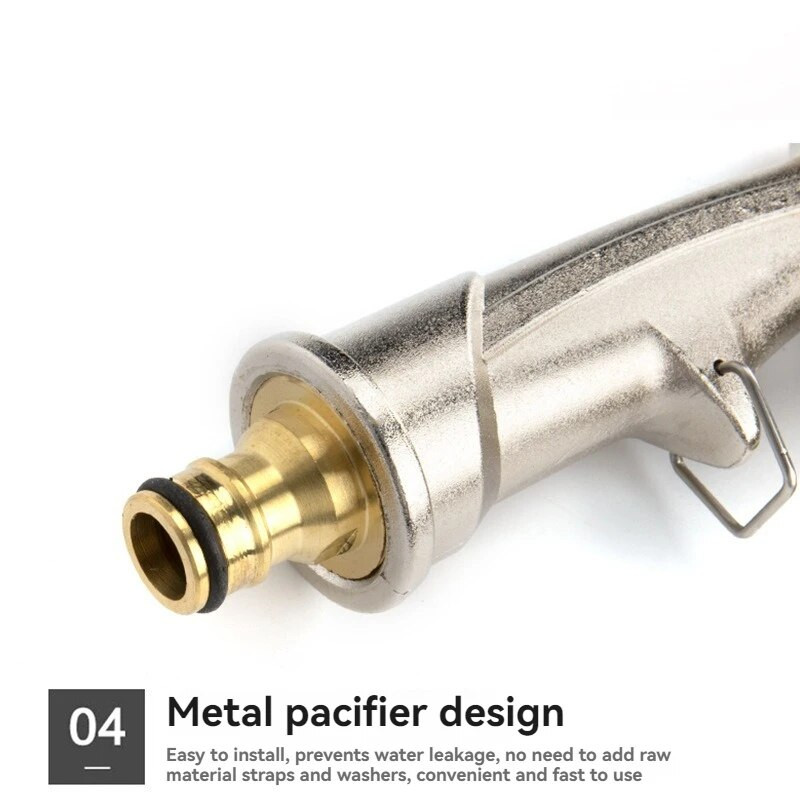 Pārrobežu augstspiediena automazgātavas ūdens pistole, daudzfunkcionāla mājsaimniecības pagalma mazgāšanas vara pistoles galva