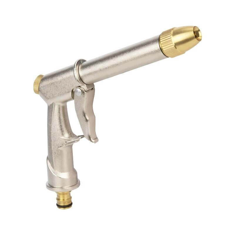 Pārrobežu augstspiediena automazgātavas ūdens pistole, daudzfunkcionāla mājsaimniecības pagalma mazgāšanas vara pistoles galva