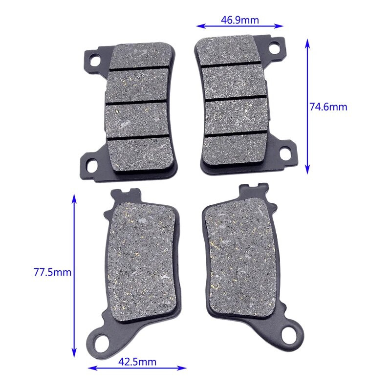 Motorkerékpár csere első és hátsó fékbetét HONDA CBR1000RR 2006-2016 CBR1000RA 2009-16 szinterezett fékbetétekhez