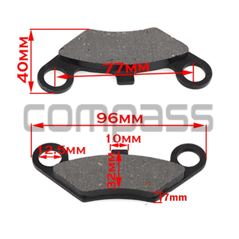 Motociklu daļas priekšējie bremžu kluči priekš CF MOTO 500cc Cfmoto 500 CF500 CF600 600cc X5 X6 X8 ATV UTV 4 x Quad bike
