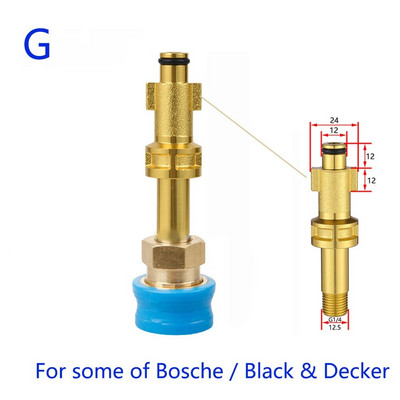 Nagynyomású mosó apa adapter 1/4" gyorskioldó csatlakozó fúvóka Karcher Nilfisk Black Decker Bosch Parkside tisztítógéphez