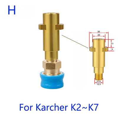 Nagynyomású mosó apa adapter 1/4" gyorskioldó csatlakozó fúvóka Karcher Nilfisk Black Decker Bosch Parkside tisztítógéphez