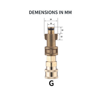 Adapter kõrgsurvepesumasinale Kiirühendus 1/4" pihustuspüstoli torujuhtme adapteriga 1/4" kiirpistik Karcheri jaoks