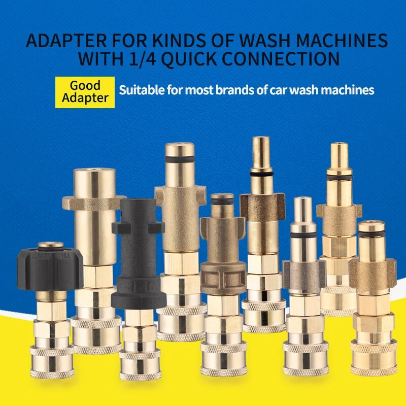 Adapter kõrgsurvepesumasinale Kiirühendus 1/4" pihustuspüstoli torujuhtme adapteriga 1/4" kiirpistik Karcheri jaoks