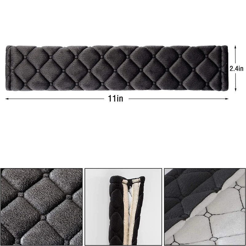 Automobiļu aksesuāri Drošības jostas plecu pārsegs Four Seasons Universāls, mīksts un ērts plecu spilventiņš Plīša aizsargapvalks