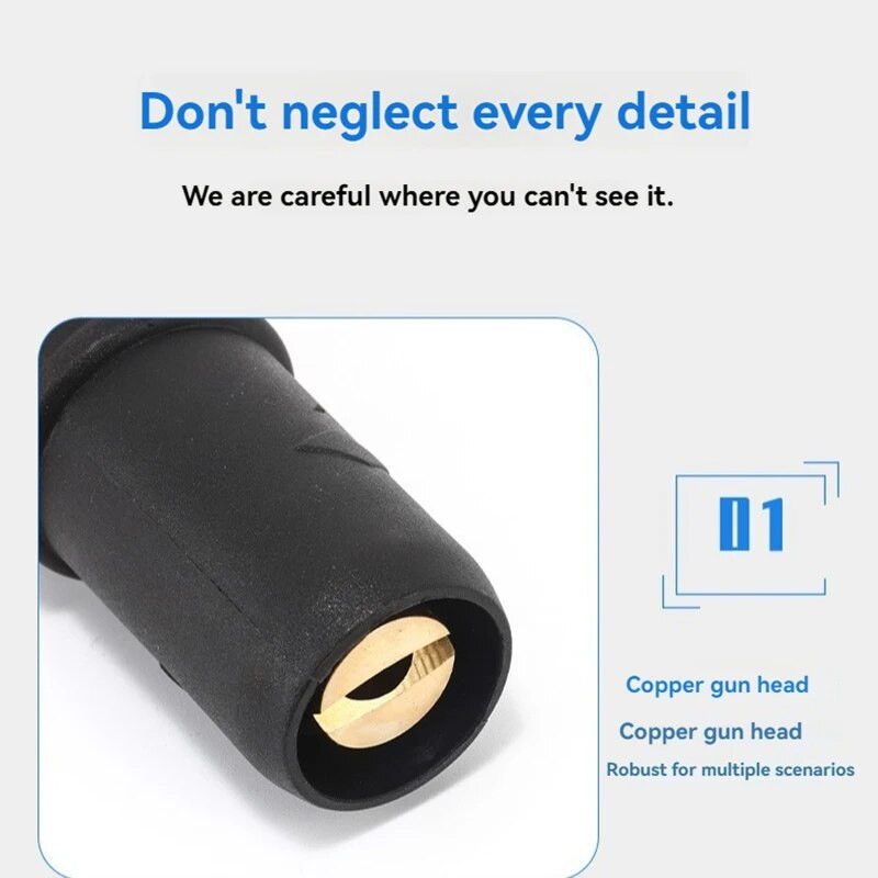 Automašīnu mazgātāja PA putu pistoles galva augstspiediena ūdens pistoles putu sprausla tīra vara fiksēta sektora sprausla Automašīnu mazgāšanas piederumi