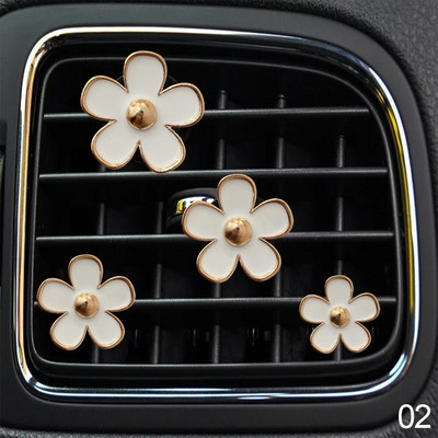 4 tk / komplekt auto väljalaskeava ventilatsiooniava parfüümi klambrid auto õhuvärskendaja konditsioneer aroomiteraapia väike karikakra sisekujundustarvikud