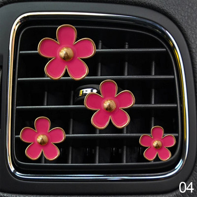 4 tk / komplekt auto väljalaskeava ventilatsiooniava parfüümi klambrid auto õhuvärskendaja konditsioneer aroomiteraapia väike karikakra sisekujundustarvikud