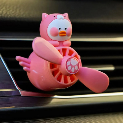 Automašīnas gaisa atsvaidzinātājs aromterapijas pilots Rotējošais dzenskrūves gaisa izvads Smaržas aromāts Kaķu suņu pīles Haskija Pilot Auto Decoration