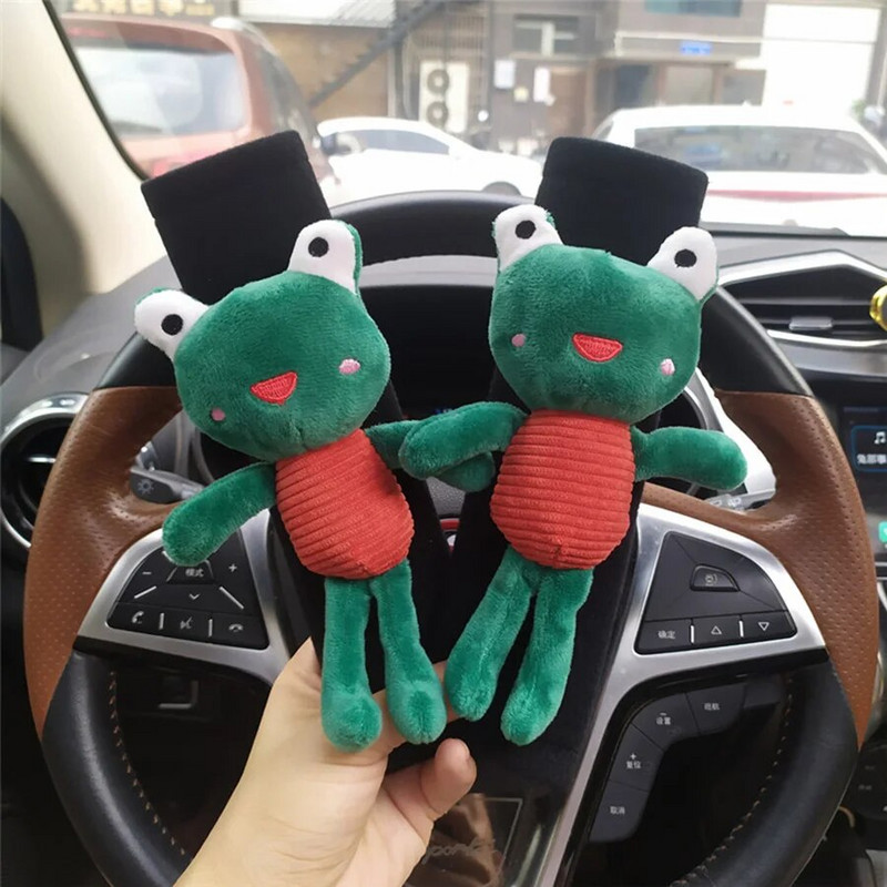 Aranyos rajzfilm autós biztonsági öv huzat Biztonsági öv heveder párna vállpánt védőbetét gyerekeknek/gyerekeknek játék állati díszek