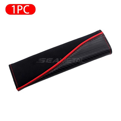 SEAMETAL automašīnas drošības jostas plecu pārklāji zamšādas oglekļa šķiedras auto drošības jostas plecu polstera aizsargs automašīnas plecu spilvena aksesuārs