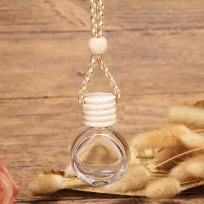 Automašīnas aromāts tukša stikla pudele jauks automašīnas gaisa atsvaidzinātāja pudele smaržu klipsis gaisa ventilācijas atvere aromterapijas ēterisko eļļu difuzors