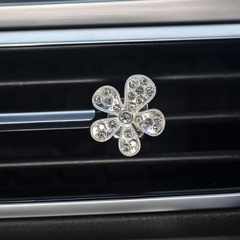 Освежител за въздух за кола Дифузер Талисмани Интериорен декор на автомобила Планински кристал Диамант Кристално цвете Изход за въздух за кола Парфюм Щипка Аксесоари