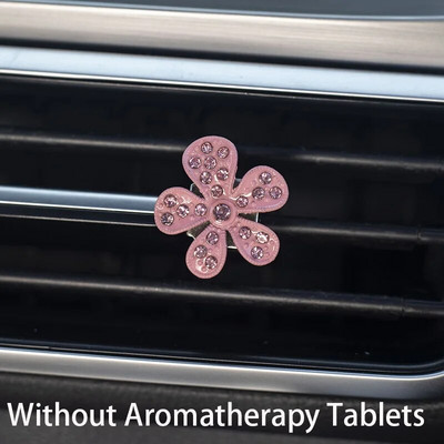 Automašīnas gaisa atsvaidzinātāja difuzora piekariņi Automašīnas salona dekors Rhinestone Diamond Crystal Ziedi Automašīnas Gaisa izplūdes atvere Smaržas Klipu piederumi