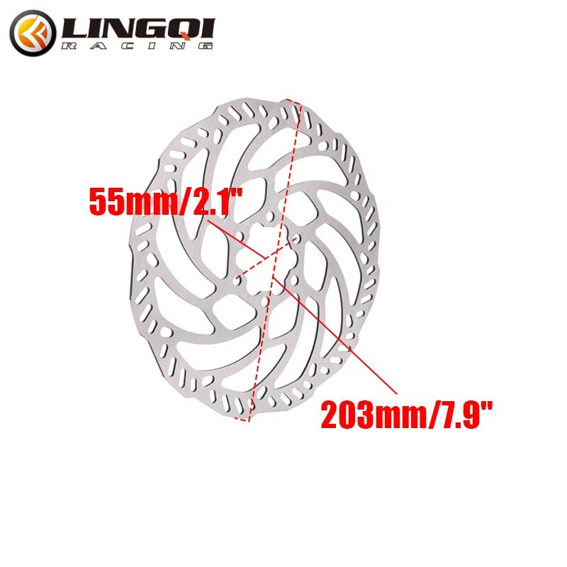 LING QI elektriskais motocikls Sur Ron aizmugurējo bremžu disku bremžu rotors SurRon Light Bee SX elektriskajam netīrumu velosipēdam, kas paredzēts motokrosam