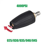 360 Rotācijas turbo sprauslas smidzinātājs ar 1/4" ātro savienojumu 4000 PSI augstspiediena mazgātāja tīrītāja piederumi Misiņš