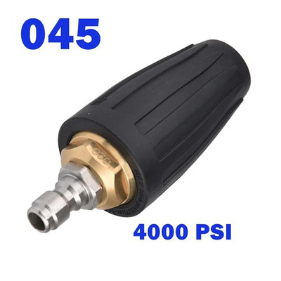 360 Rotācijas turbo sprauslas smidzinātājs ar 1/4" ātro savienojumu 4000 PSI augstspiediena mazgātāja tīrītāja piederumi Misiņš