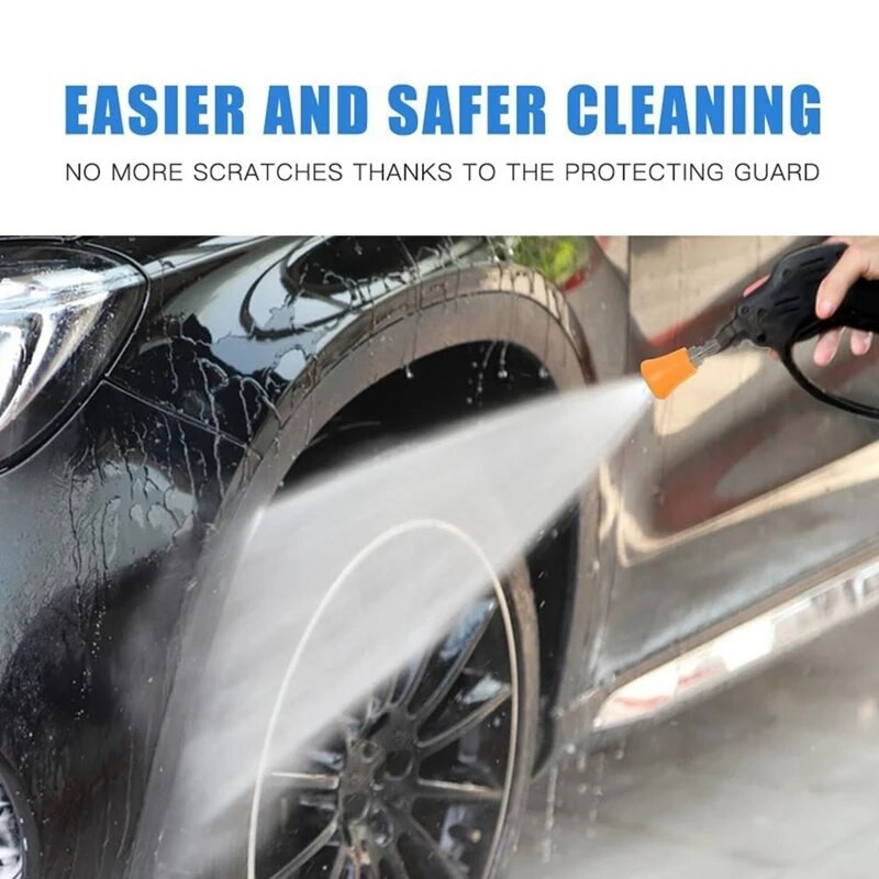 1 Σετ ακροφύσια ηλεκτρικού πλυσίματος με θήκη προστασίας 5 άκρες πλύσης πίεσης 1/4 ίντσες, προστατευτικό ακροφύσιο πλύσης πίεσης Orifice 4.0