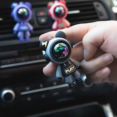 Car Air Outlet Parfüm Clip Cartoon Astronaut Légkondicionáló Air Outlet Autó Aromaterápiás Clip Autóbelső Kiegészítők