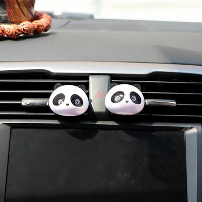 Factory Price Car Styling Air Conditioning Vent Air Freshener solid perfume Panda Eyes Flavoring In the Car perfume