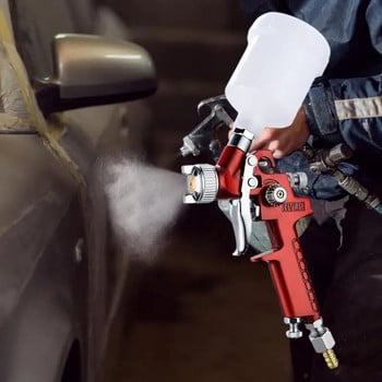 Ψεκαστήρας βαφής αυτοκινήτου 0 8mm 1 0mm ακροφύσιο H 2000 Professional HVLP Mini Paint Spray Guns Auto Alloy Pneumatic Airbrush Sprayer