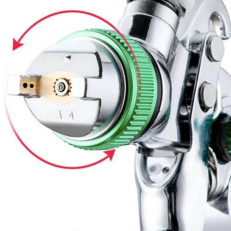 HVLP profesionalus purškimo pistoletas 1,4 / 1,7 / 2,0 / 2,5 mm plieninio antgalio gravitacijos purškimo pistoletas nešiojamas automobilių dažų purškimo pistoletas „pasidaryk pats“ purškimo dažų rinkinys