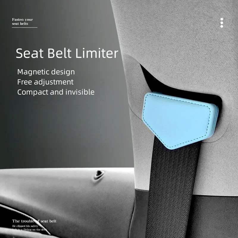 1 tk auto turvavöö klamber, reguleeritav universaalne automaatne kork, pandla nahast klamber Magnetilise disainiga turvavöö fikseeritud piiraja