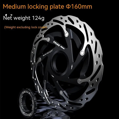 Ülikerge 140 mm 160 mm ketaspiduri rootor kesklukuga mägijalgratas MTB soojuse hajutamine jahutus õõnsad padjad ketta kesklukk